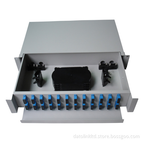 Fiber Optic Patch Panel/ODF/Patch Panel 48 Cores Slidable Rack Mount Type